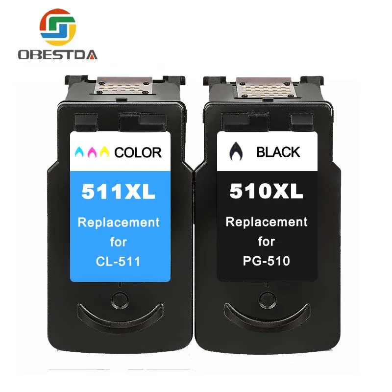 Tanie Obestda PG510 CL511 kompatybilny wkład z atramentem Canon PG 510 CL 511 dla Pixma IP2700 MP240 MP250 MP260 MP270 MP280 MP480 drukarki