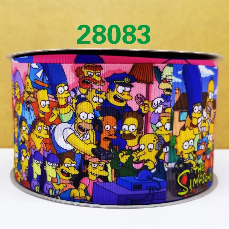 50 двор мультфильм печатных grosgrain ленты 28477 - Цвет: 28033