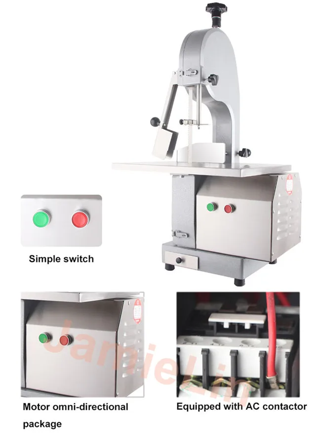 JamieLin Высокая емкость коммерческий мяса пила ленточная машина для резки кости/Электрический кости пильный станок 110 В 220 В