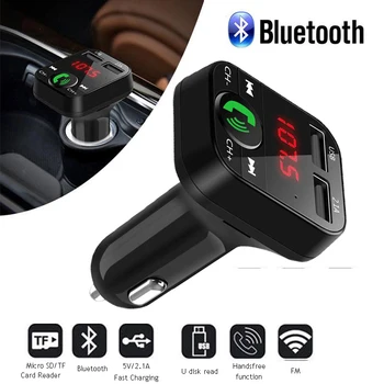 

Car MP3 Player Transmeteur Auto Bluethooth Music Handsfree Wireless Kit FM Transmitter USB Charger FM Modulator Car Accessories