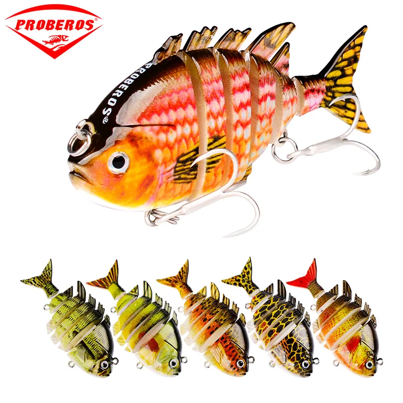 

PROBEROS Sinking Wobblers Fishing Lures 8# Treble Hooks For Sea Ice Flying Fishing Bait Trolling Artificial Hard Bait Crankbait