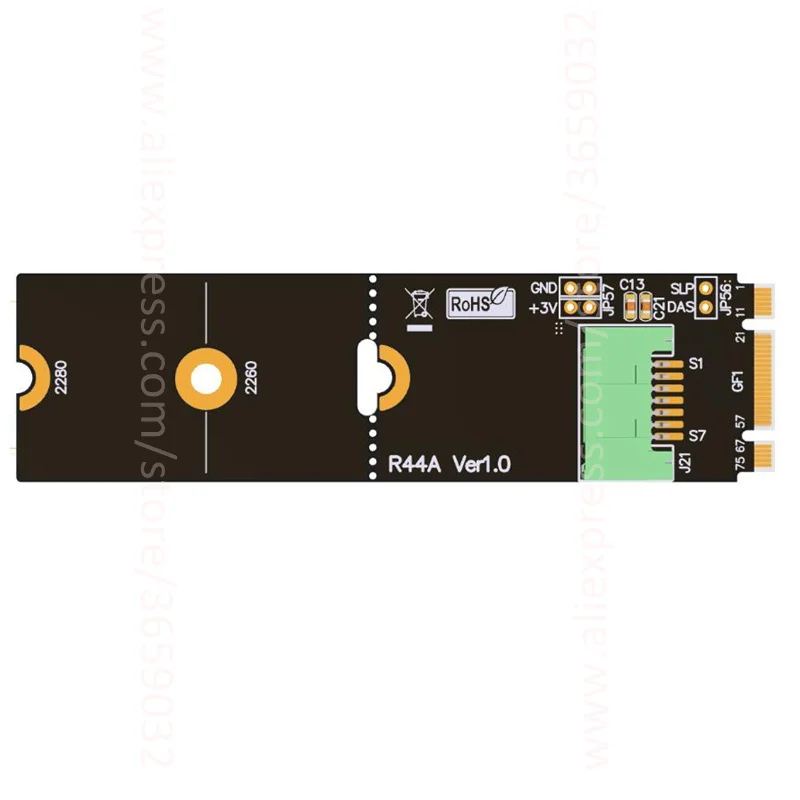 BM key M.2 SATA SSD удлинитель адаптер карта B M ключ M2 SATA3 6G. s R44A ADT link|Компьютерные кабели и