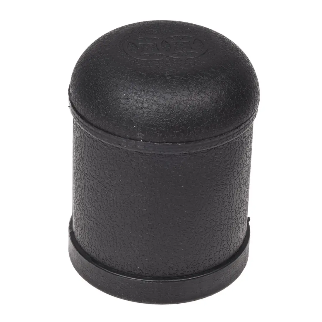 

Pair Bar Play Black Plastic Shaker Cup w 10 Pcs Round Corner Dice