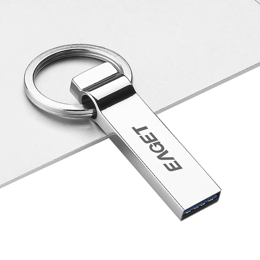 EAGET U90 Высокоскоростной USB 3,0 Флешка USB флешка 128G 32G 64G 16G флеш-накопитель Водонепроницаемый защитный брелок для ключей для ПК