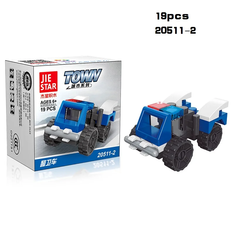 Mini Transportation tank plane Car Educational Assembled Models Building Blocks Compatible small Bricks toys for children 22