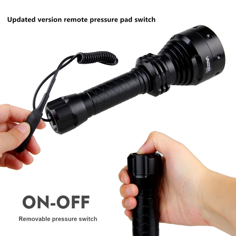  New upgrade IR Weapon light 400 yards Zoomable Adjustable Infrared Light Hunting Torch Black 850nm 