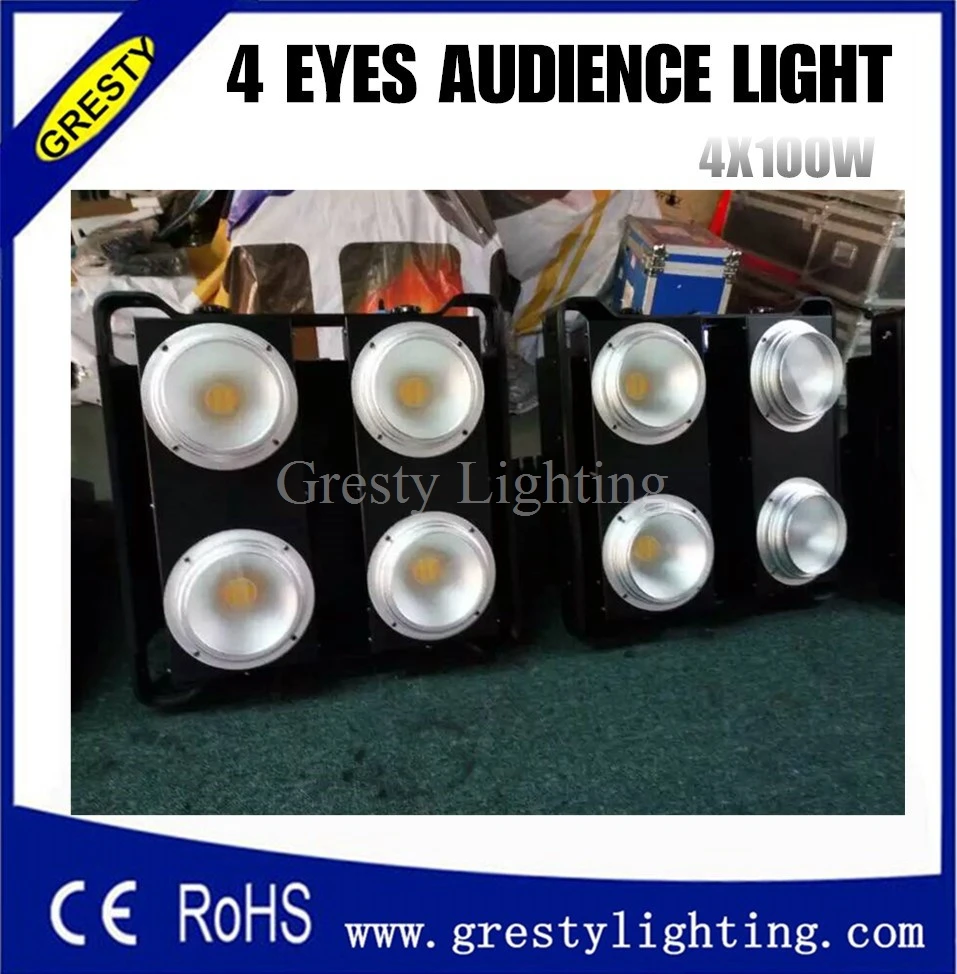 2 шт./лот Высокая яркость 4 глаза 400 Вт RGB dmx led COB осветительный прибор|blinder light|dmx ledcob