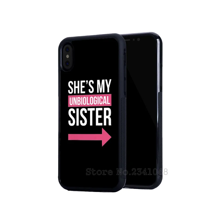 Силиконовые мягкие чехлы для телефонов my sister BFF best friends foreve iPhone 5s se 6 6s plus 7 7plus 8 8plus X