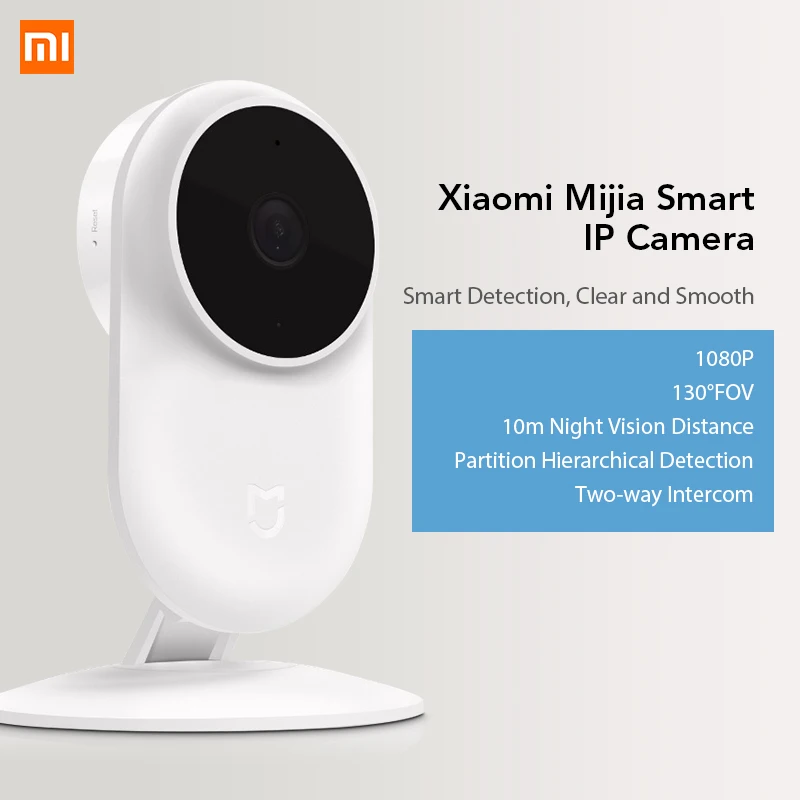 Камера видеонаблюдения Xiaomi Mijia 1080P IP угол обзора 130 градусов ночное видение 2 4