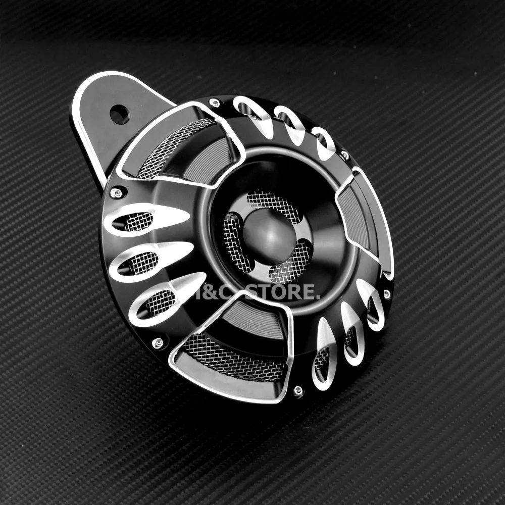 Motorcycle Chrome Black Horn Cover CNC Aluminum For Harley Touring FLT Big Twin Cam Sportster XL 07