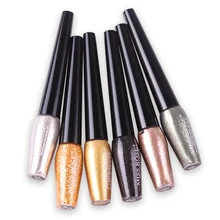 6 цветов, жидкая подводка для глаз, металлическая блестящая подводка для глаз, алмазная, водостойкая, мерцающая, тени для век, макияж, длительная косметика, MISS ROSE