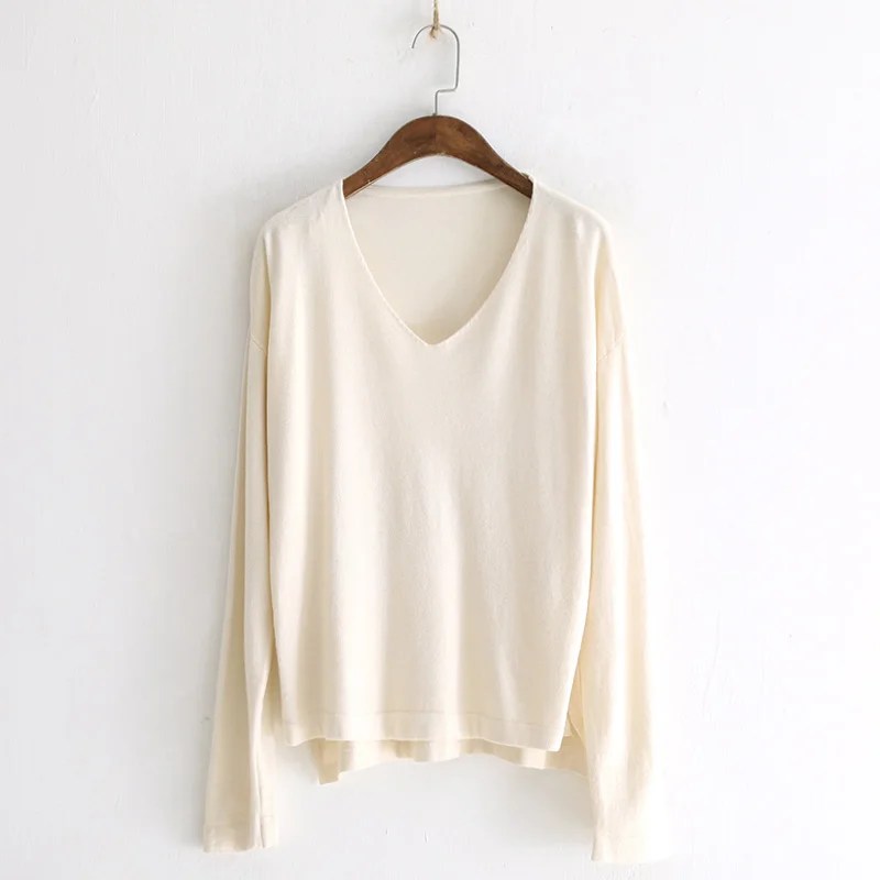 Autumn Winter Sweater Kint Casual Long Sleeve Cotton