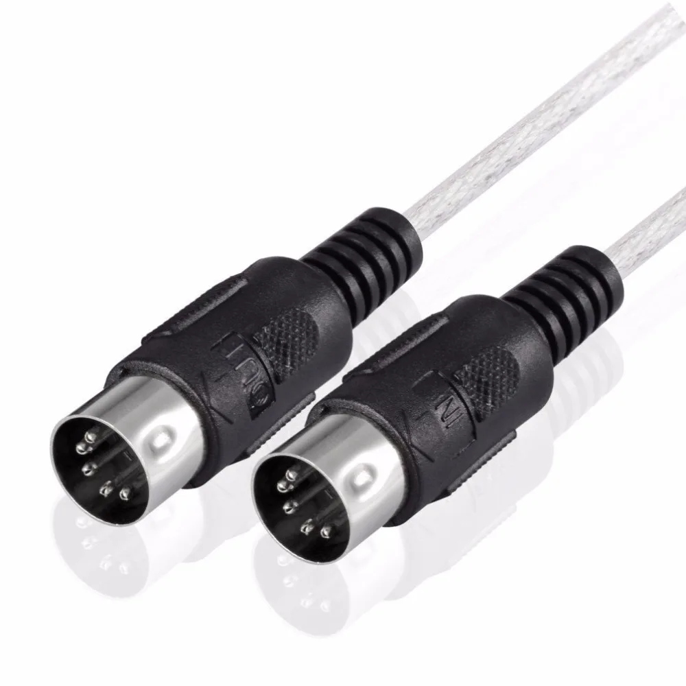 

2859 BKYHW Music Keyboard Cord USB IN-OUT MIDI Interface Cable #K475