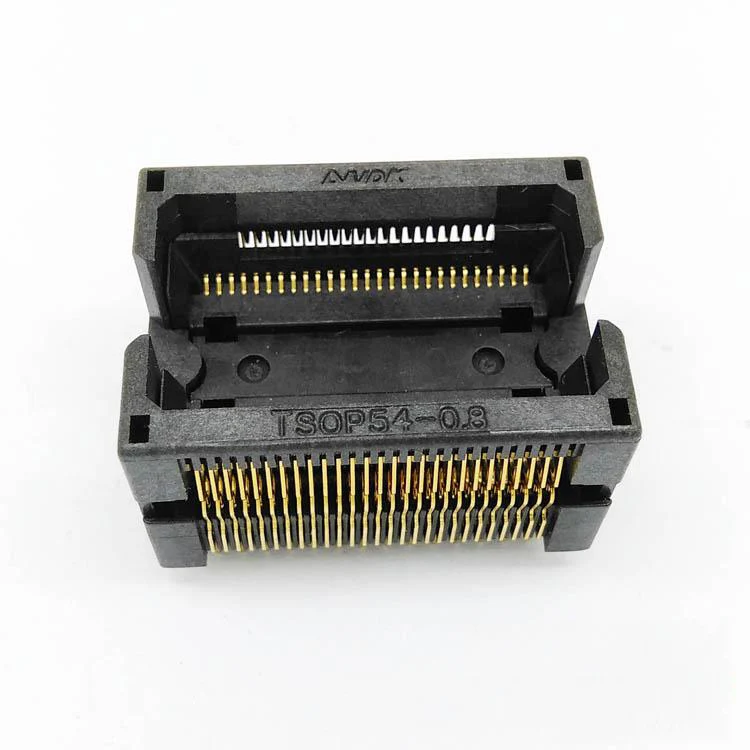 

ANDK TSOP54 open top burn in scoket IC test adapter pin pitch 0.8mm IC body size 11.74*22 programming socket