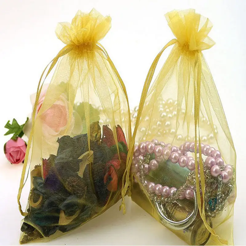 

50pc Organza Gift Bags& Pouches Jewellery Christmas Packing Pouches Wedding Party