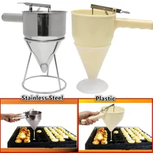 Kunststoff oder Edelstahl Batter Dispenser Konische Trichter Rack-krake Octopus Fischbällchen Takoyaki Eier Torte Backenwerkzeuge Liefert