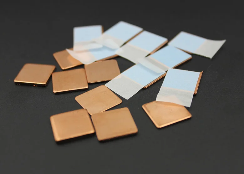 

10 cooling copper Notebook video card CPU mainboard IC 3M8810 Heat conduction glue stick 15*15*1.0T+thermal conductive adhesive