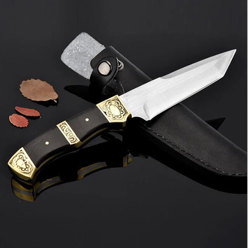 

Hunting Knife Damascus steel Knife Nordic Hand Forged Knife Sharp Knives Pattern Steel with High Hardness SDIYABEIZ