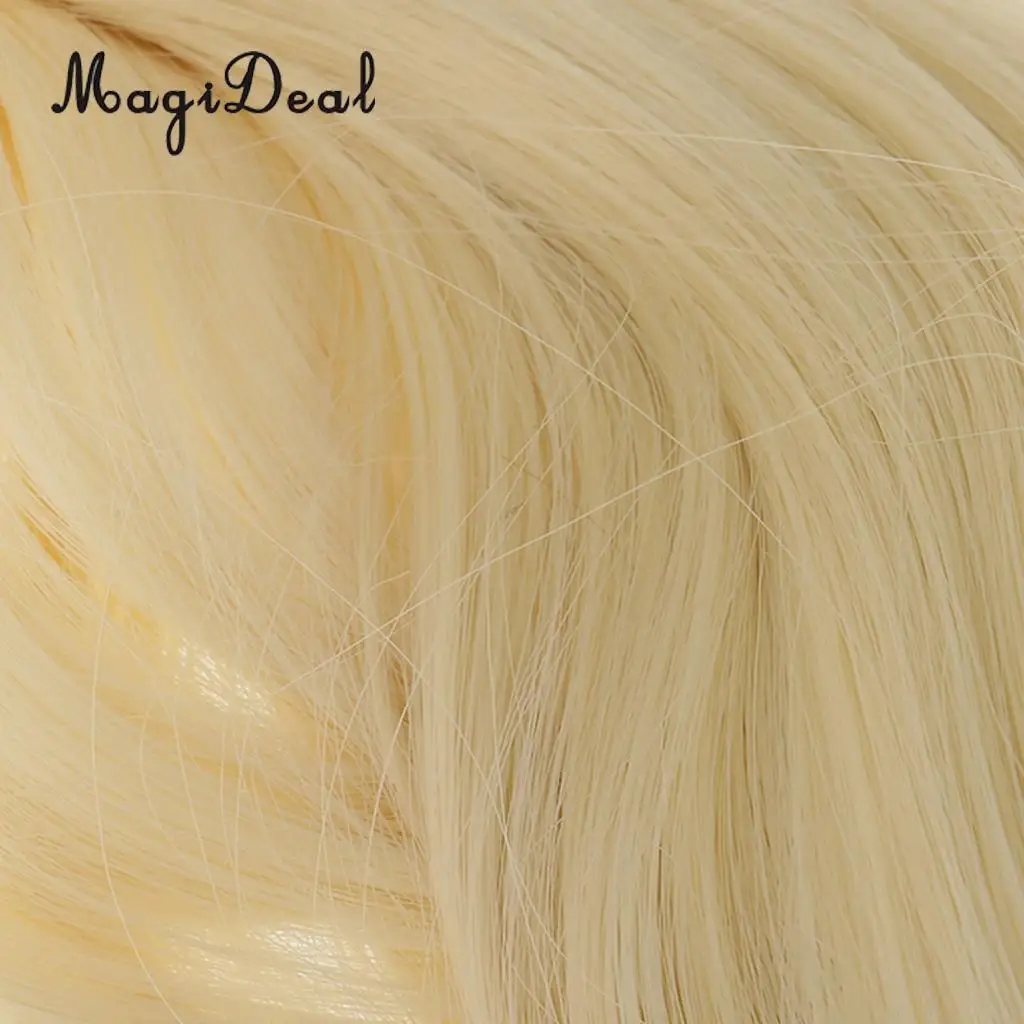 MagiDeal Fashion 28cm High-Temperature Wire Hair Doll Wig for Hair Salon 18 Inch   Dolls DIY Making Accessories Gift