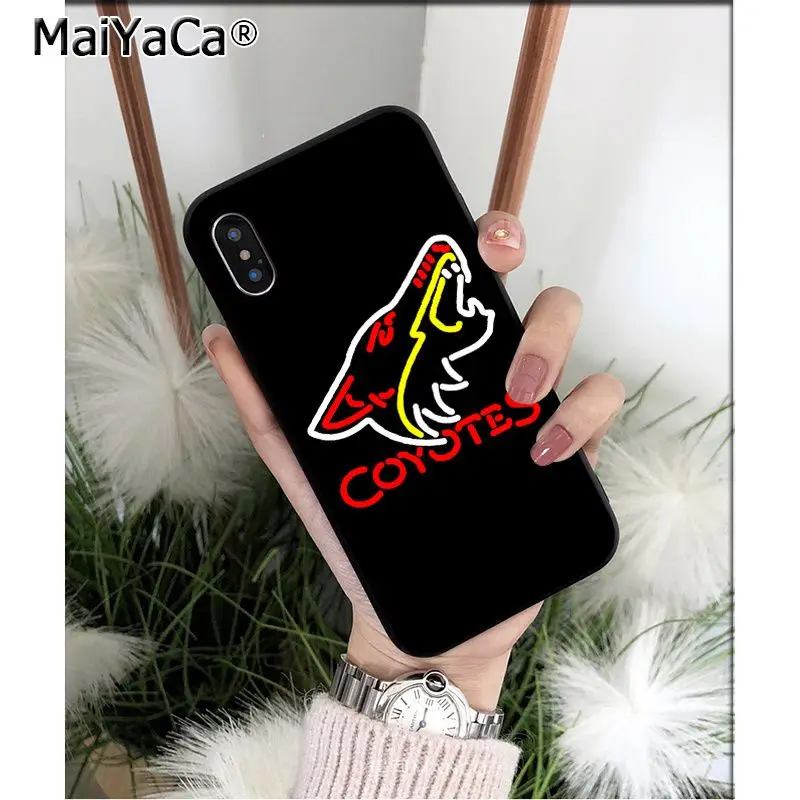Мягкий высококачественный чехол для телефона MaiYaCa Phoenix Coyotes из ТПУ для мобильных телефонов Apple iPhone 8 7 6 6S Plus X XS MAX 5 5S SE XR - Цвет: A3