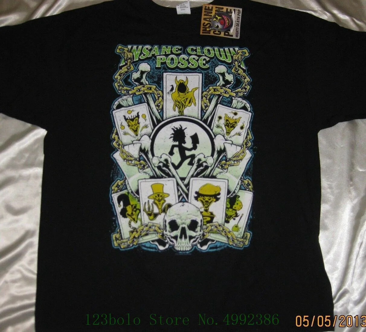 

Icp Insane Clown Posse " Cards " T Shirt Officially Licensed Mighty Death Pop Anime T-shirt Summer Style