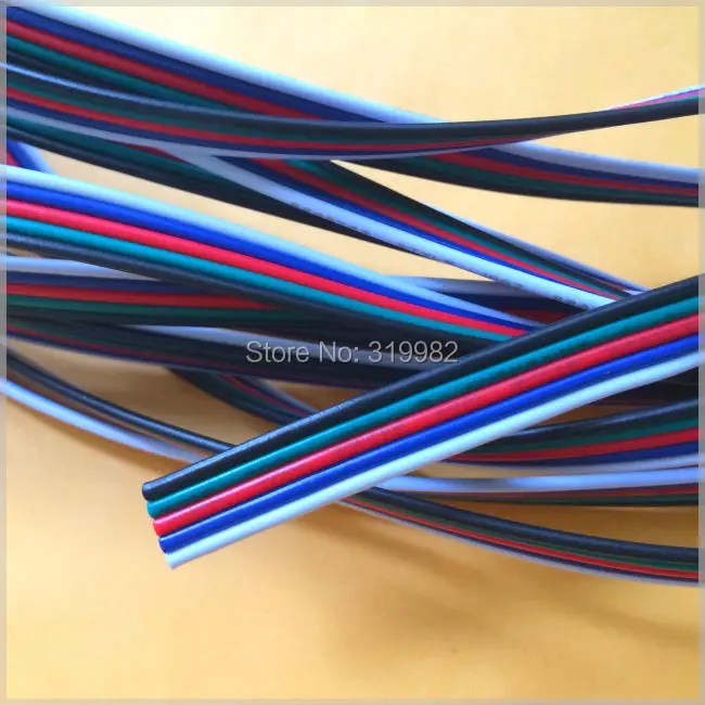 5-контактный кабель 22AWG провода 5 P Удлинительный соединитель для RGBW 5 цветов SMD 5050 3528 5630 5730 светодиодный RGB полосы света