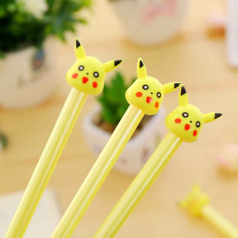 Новинка Kawaii Pokemon гелевая ручка Милая японская аниме милые школьные офисные