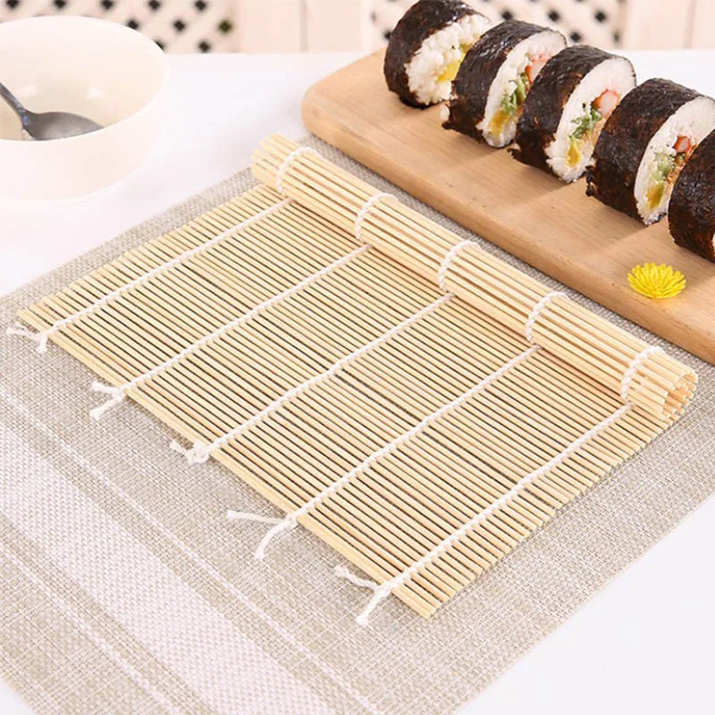 Sushi Rolling Maker Bamboo Material Roller Diy Mat Rice Paddle Sushi