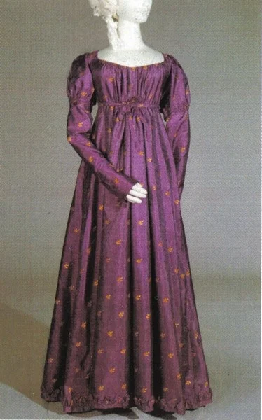 

Medieval Clothing Regency Day Dress Victorian dress satin dress