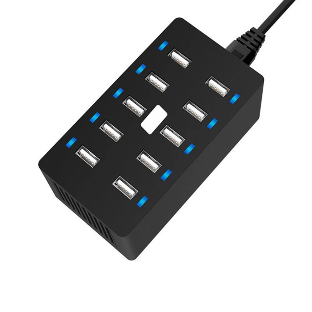 

1pcs Charger for iPad iPhone iPod Smartphones Tablets 5V 40W 10-Port Family-Sized Desktop USB Smart Rapid Charge EU/US PLUG