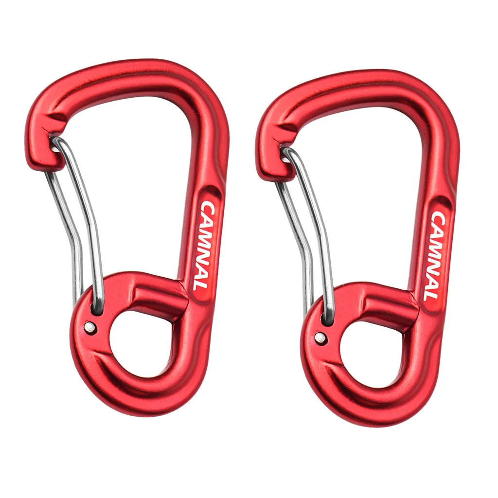 MagiDeal Carabiners Hook Eyehole Spring Backpack Clasps Aluminum Alloy