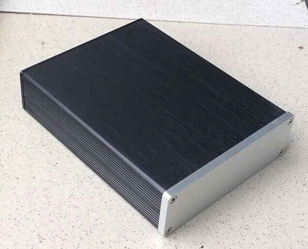 

B1304 Silver Full Aluminum Enclosure / mini AMP case/ Preamp box/ PSU chassis