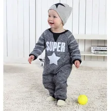 New Born Baby Clothes Cute Spring Roupa Infantil Handsome European Style Baby font b Rompers b