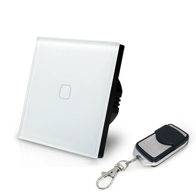 high end EU norm white wireless light switch 220V remote dimmer switch