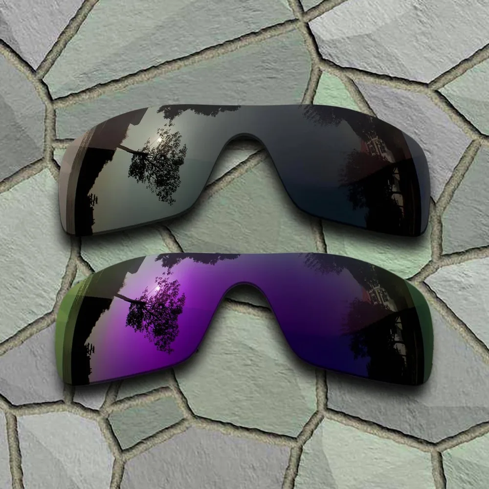 

Grey Black&Purple Sunglasses Polarized Replacement Lenses for Oakley Batwolf