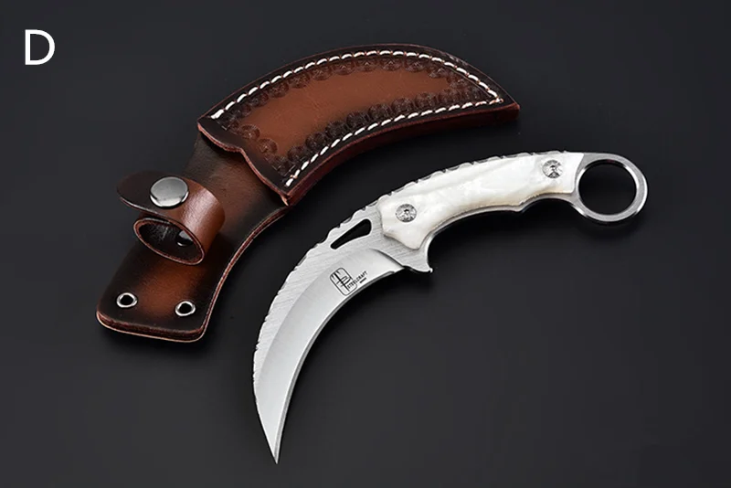 Армейский тактический нож Karambit с высокой твердостью, охотничьи ножи с фиксированным лезвием, инструмент для выживания, кемпинга, повседневного использования