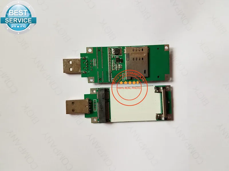 Мини PCIE для USB включают слот sim-карты для SIM5360A/SIM7100A/SIM7600CE/ME909S-821/UC20-E/EC25-A/EC21-A/EC20-A/MU709S-2