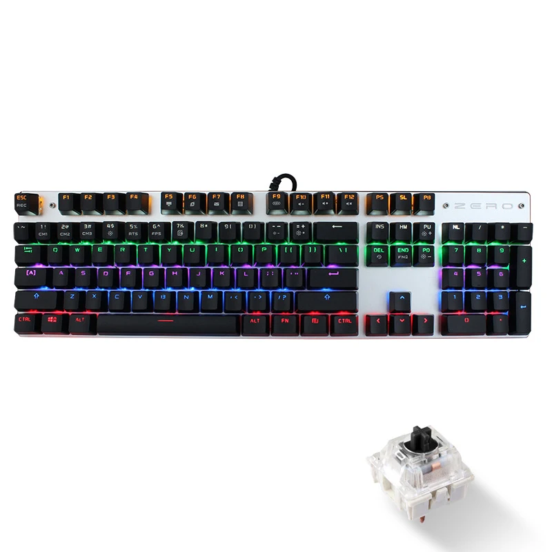 

Newest Original Obins Pro Wired Mechanical Keyboard with M Backlit Gaming Keyboard 87 104 Keys For Gamer English or Russian