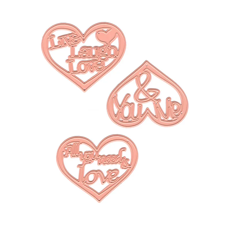 

YaMinSanNiO Heart Lace Metal Cuttings Dies Heart and Flower Dies Metal Die Cuts Background Craft Embossing Die Cuts