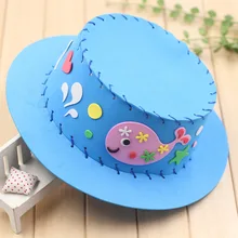3D EVA DIY Crafts Handmade Gifts Kits Cute Cartoon Animal Styles Multicolor Creative Sun Cap Kids Educational Toys