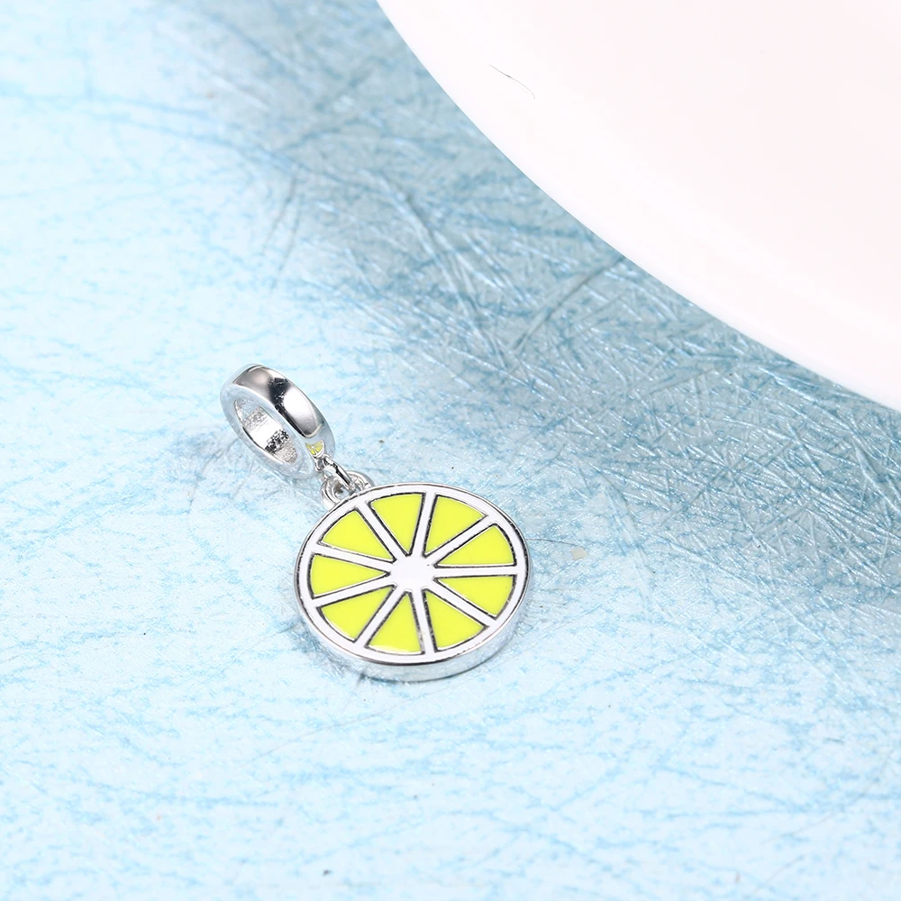 RainMarch Fits Pandora Charms Bracelets Original 925 Silver Lemon Pendant Charms 2019 Beads For Jewelry Making Dropshipping (5)