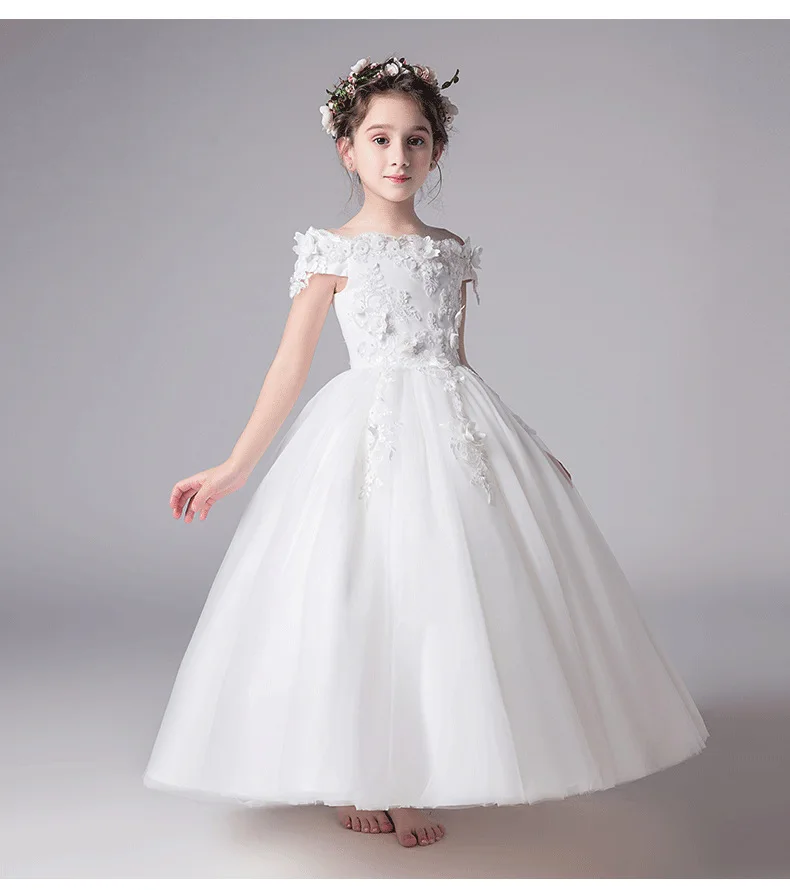 elegant flower girl dress wedding