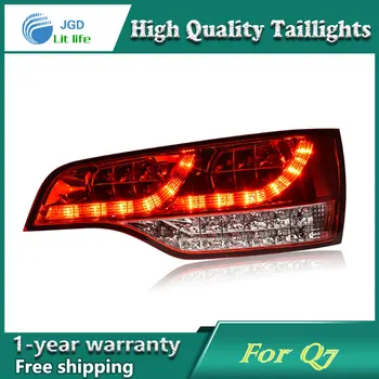 

Car Styling Tail Lamp case for Audi Q7 2006-2011 Tail Lights LED Tail Light Rear Lamp LED DRL+Brake+Park+Signal Stop Lamp