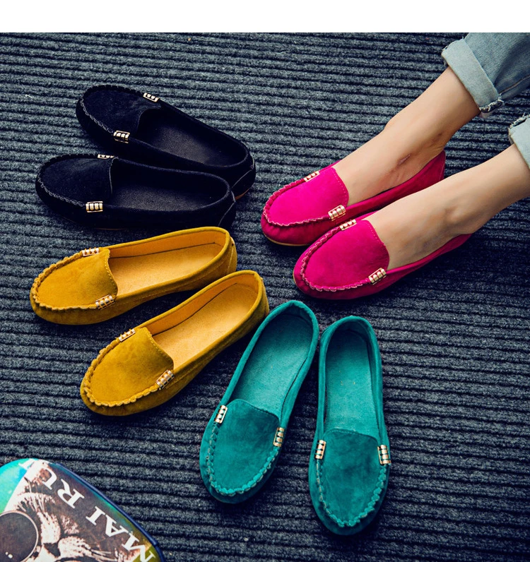

Women Flats Shoes 2019 Loafers Candy Color Slip On Flat Shoes Ballet Flats Comfortable Ladies Shoes Zapatos Mujer
