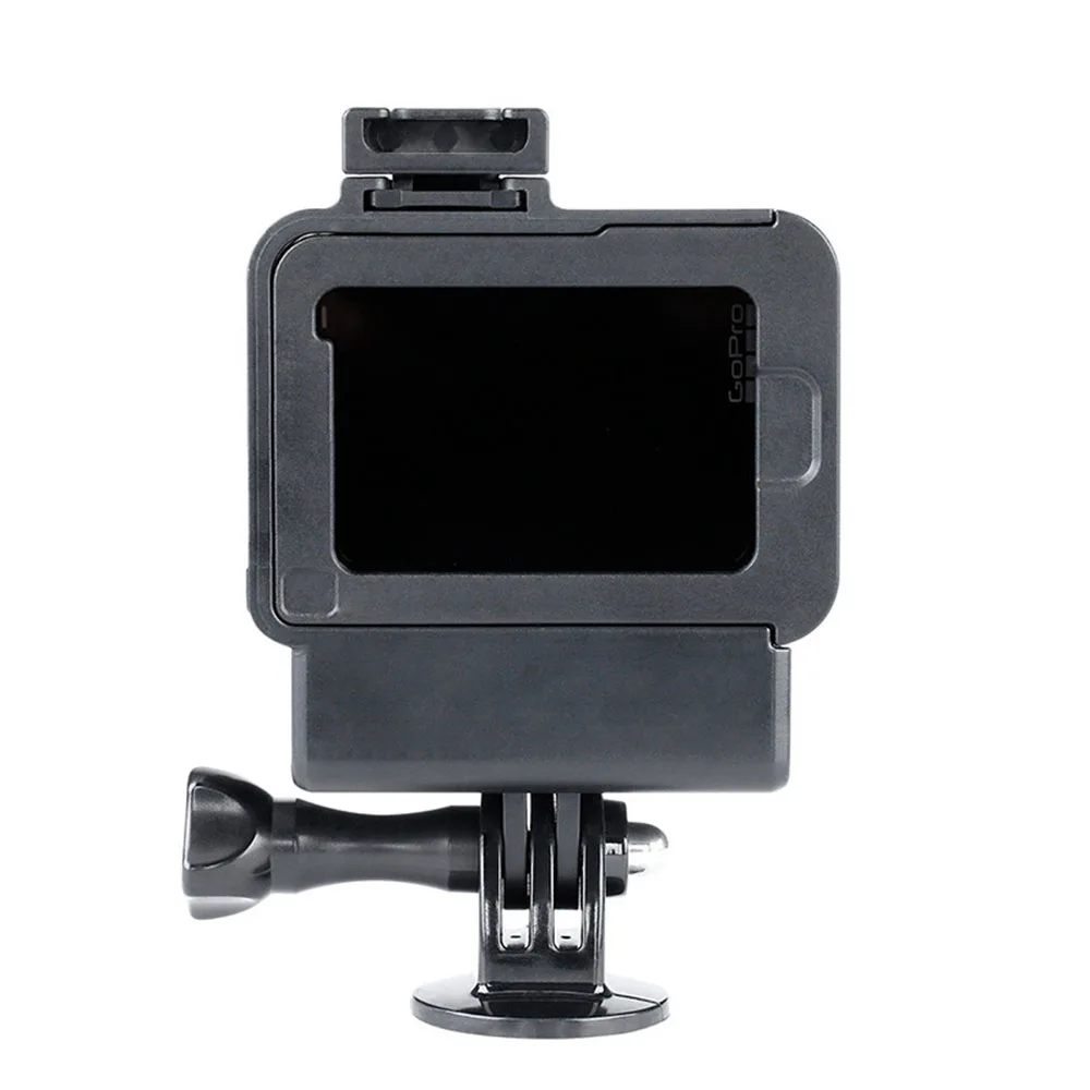Чехол накладка Ulanzi Vlog для GoPro Hero 7 6 5 Черная защитная рамка с выдвижным микрофоном