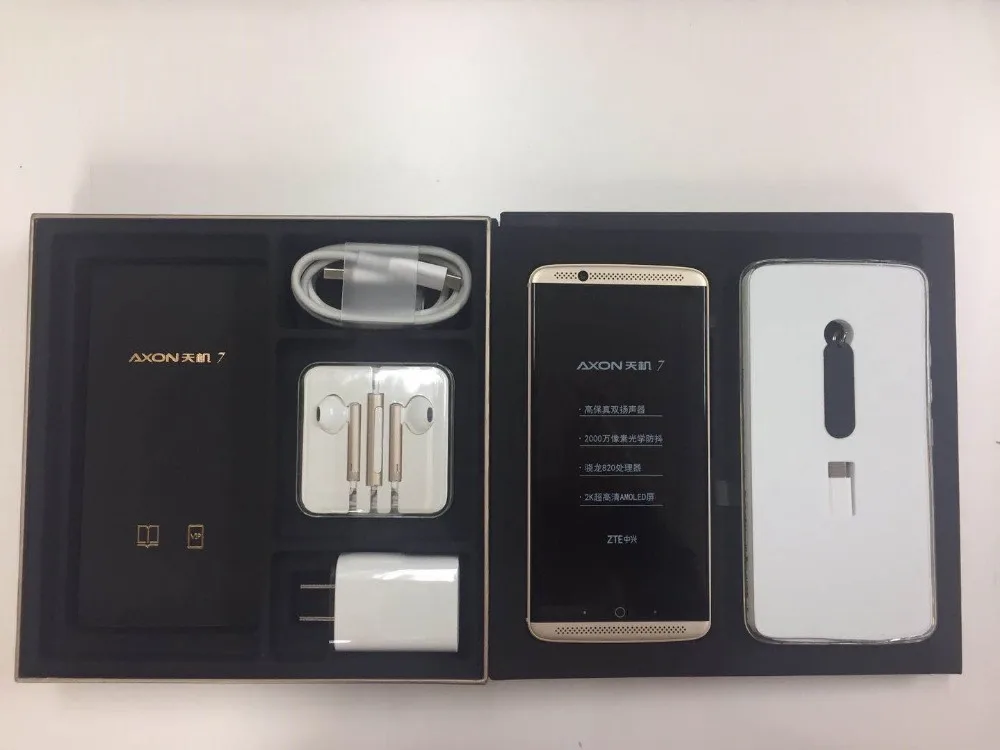 Оригинальный мобильный телефон ZTE Axon 7 A2017 4G LTE Snapdragon 820 Android 6 0 5 дюйма 2560X1440 4/6 г 64/128