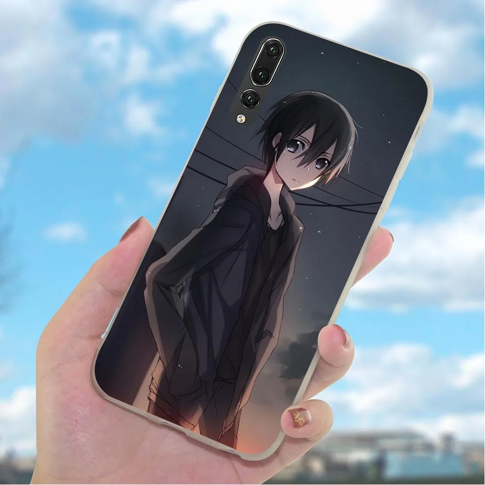 Мягкий TPU SAO аниме чехол для телефона Huawei P9 Lite P8 P20 P30 Pro P10 Mini P Smart Mate 10 20 Hybrid|Бамперы| |