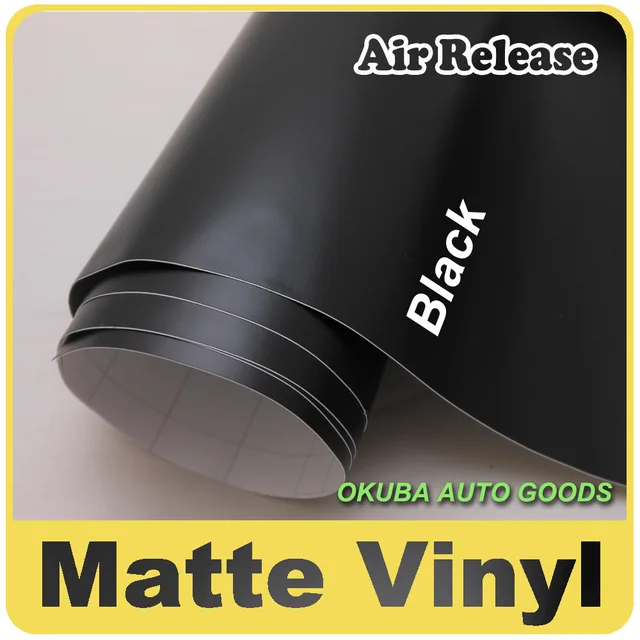 matte black vinyl wrap film matte car sticker for cars decal 30m per