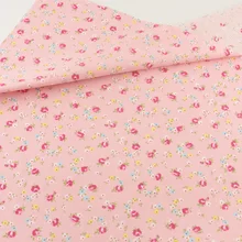Sewing Cloth Craft Teramila Fabrics Tecido Pink Floral Cotton Fabric Quilting Bedding Decoration Tissue Home Textile Patchwork