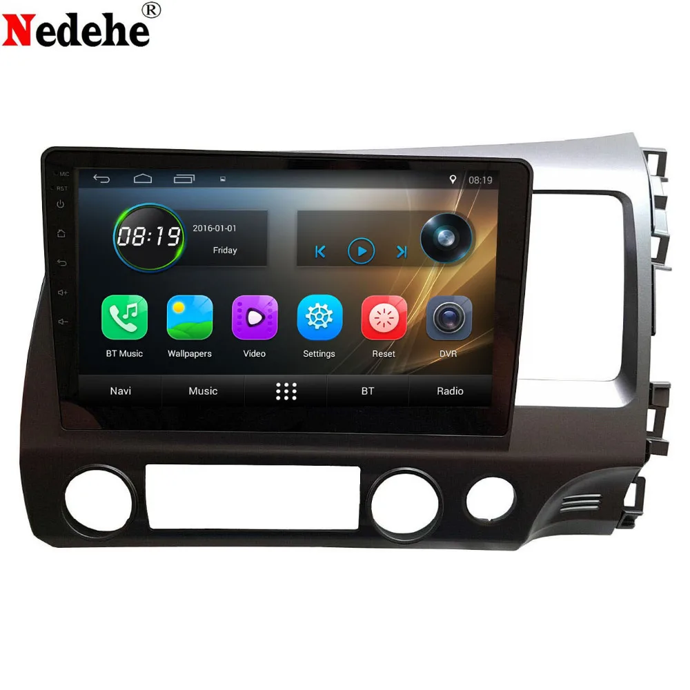 Sale Quad core 2G RAM Android 7.1 Car dvd player gps for Honda civic right hand drive 2006- 2008 2009 2010 2011 car radio head unit 0